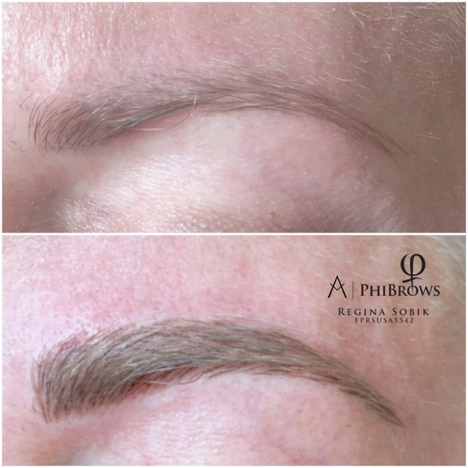 Microblading Phibrow  before & after