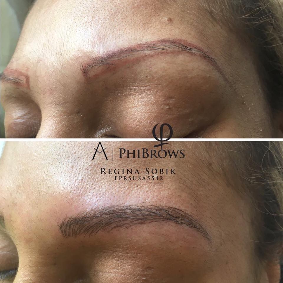 Microblading before & after